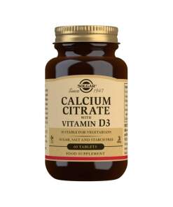 Calcium Citrate with Vitamin D3 - 60 tabs