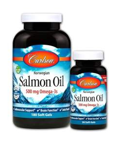 Carlson Labs - Norwegian Salmon Oil - 180 + 50 softgels
