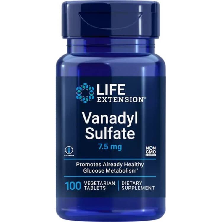 Life Extension - Vanadyl Sulfate 100 vegetarian tabs