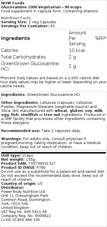Glucosamină 1000 Vegetariană - 90 vcaps - imagine 2