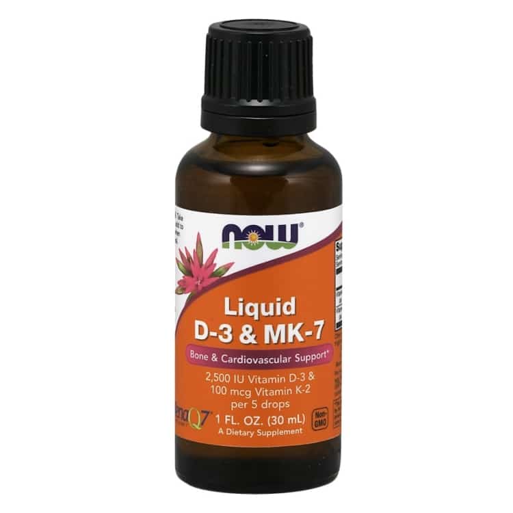 NOW Foods - Liquid D-3 & MK-7 30 ml.