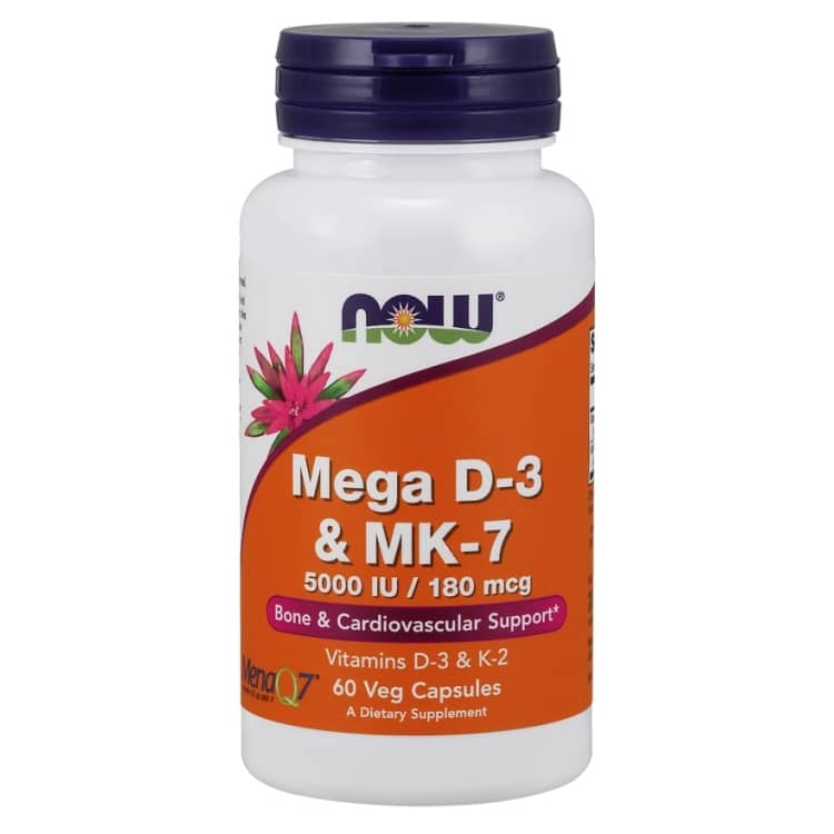 NOW Foods - Mega D-3 & MK-7 60 vcaps