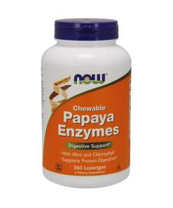 NOW Foods - Papaya Enzyme Chewable - 360 lozenges