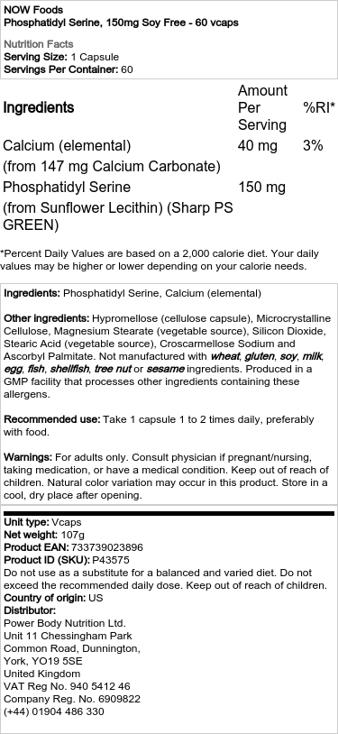 150mg Soy Free - 60 vcaps
