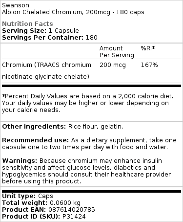 Albion - Crom Chelat - 200mcg · 180 capsule - imagine 3