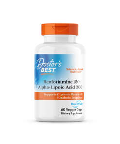 Doctor's Best - Benfotiamin 150 + Alpha-Liponsyre 300 - 60 kapsler