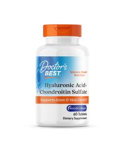 Doctor's Best - Hyaluronsyre + Chondroitinsulfat med BioCell Collagen - 60 tabletter