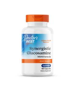 Doctor's Best - Synergetisk Glucosamin MSM Formel med OptiMSM - 180 kapsler
