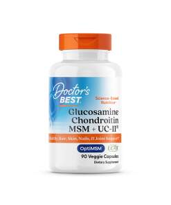Doktor's Bedste - Glucosamin Chondroitin MSM + UC-II - 90 kapsler