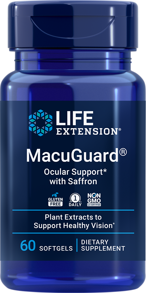 Life Extension - MacuGuard Øjenstøtte med safran - 60 bløde kapsler