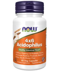 NOW Foods - Acidophilus 4X6 - 60 kapsler