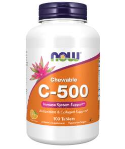 NOW Foods - C-vitamin-500 Tyggetabletter