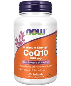 NOW Foods - CoQ10 med Lecithin & Vitamin E