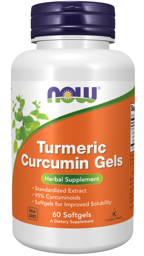 NOW Foods - Gurkemeje Curcumin - 60 bløde kapsler