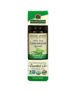 Nature's Answer - 100% Pure Lemongrass Essential Oil - 15 ml.