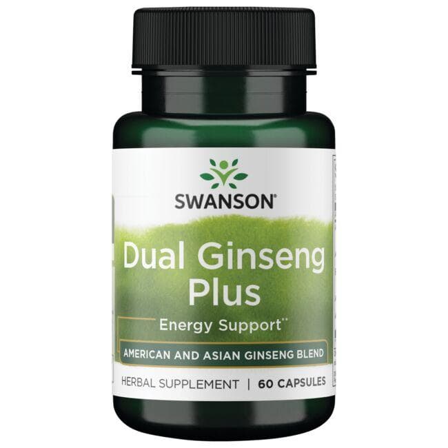 SWANSON Dual Ginseng Plus 60 kapsler