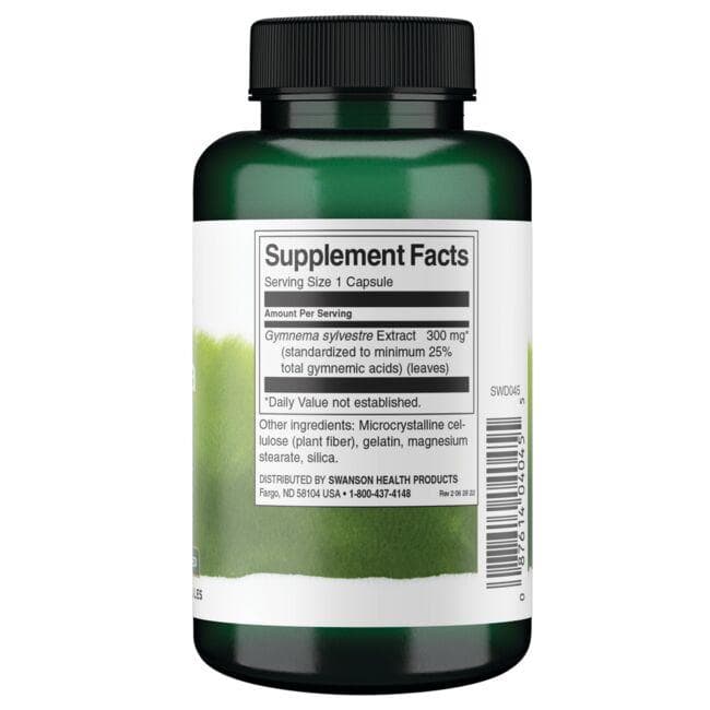 SWANSON - Extract de Gymnema Sylvestre - 300mg · 120 capsule - imagine 2