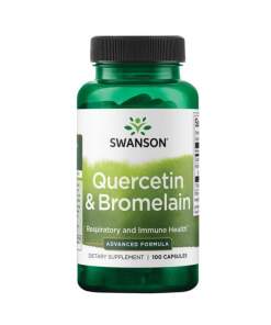 SWANSON Kwercetina og Bromelain 100 kapsler