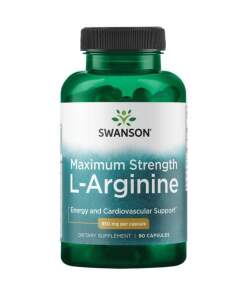 SWANSON L-arginin forte 850 mg 90 kapsler