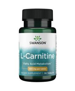 SWANSON L-karnitin 500 mg 30 tabletter