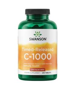 Swanson - C-vitamin med hybenekstrakt - Tidsfrigivelse