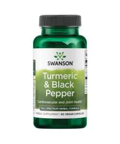 Swanson - Gurkemeje & Sort Peber - 60 kapsler