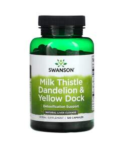 Swanson - Mælkebøtte Marietidsel & Gulsød - 120 kapsler