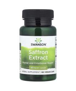 Swanson - Saffranekstrakt - 60 vegetabilske kapsler (EAN 087614142982)