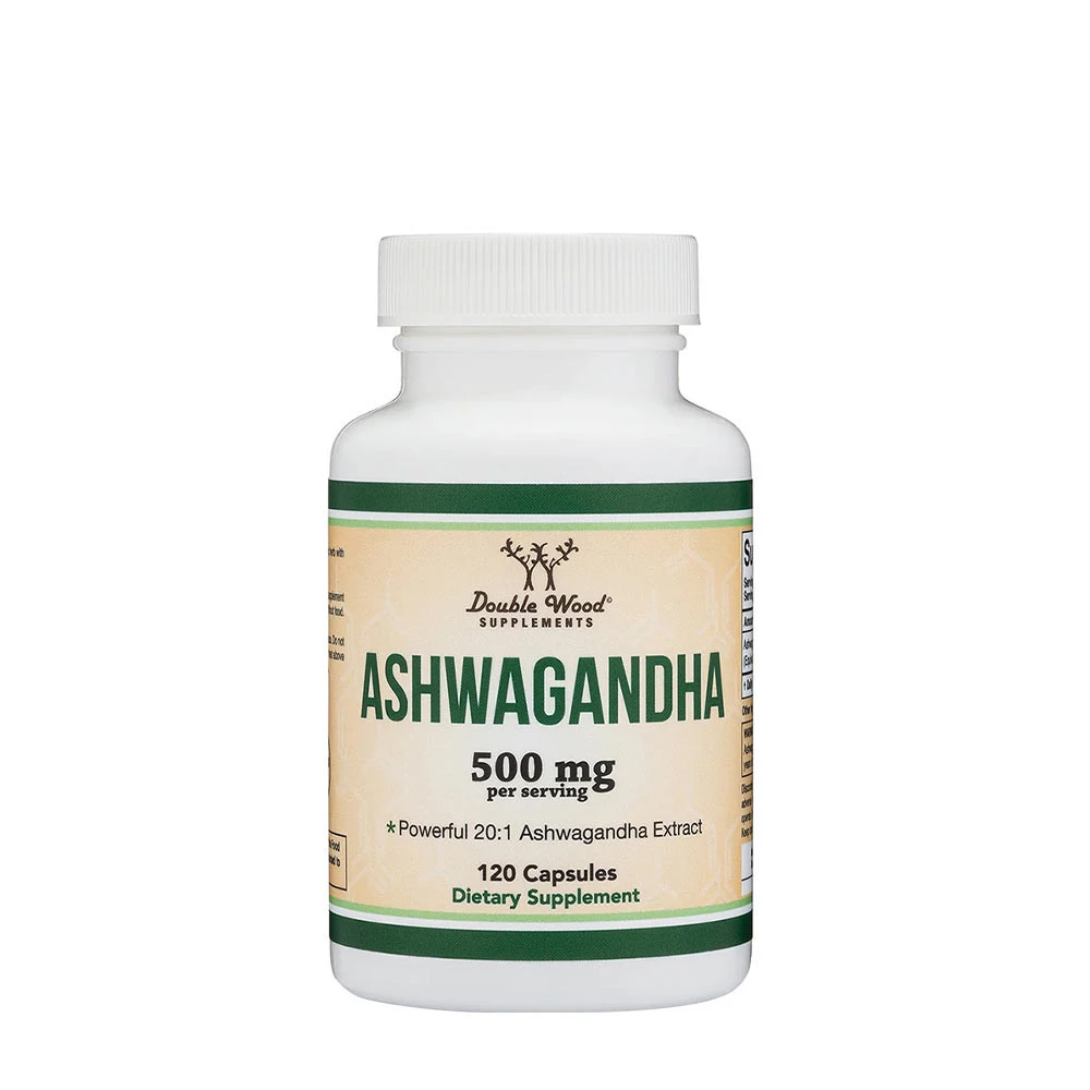 Double Wood Supplements Ashwagandha (120 Capsules)