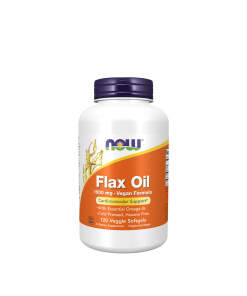 Now Foods - Flax Oil 1000 mg Vegan Formula (120 Veggie Softgels