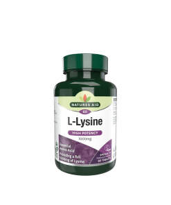 Natures Aid L-Lysine 1000 mg (60 Tablets)