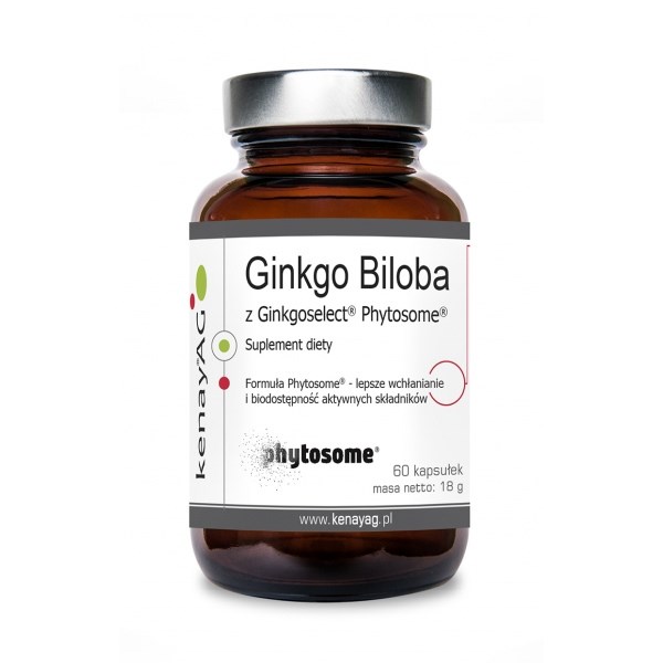 KENAY Ginkgo Biloba contains Ginkgoselect PLUS Phytosome (60 caps)
