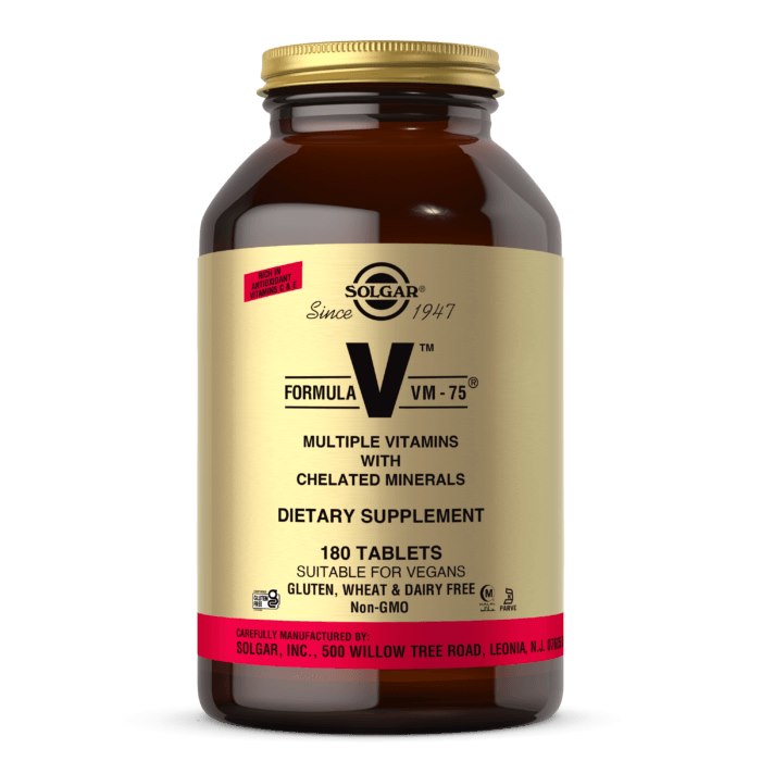 SOLGAR Formula VM-75 (180 tabs)