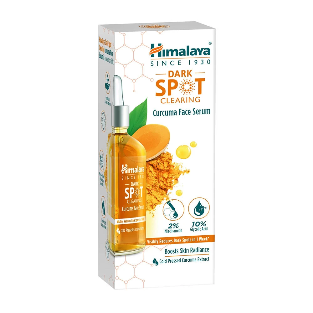 Himalaya Dark Spot Clearing Curcuma Face Serum (30 ml, Curcuma) - imagine 3