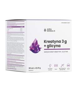 AURA HERBALS Creatine Monohydrate 3 g + Glicyne sachets (30 pcs)