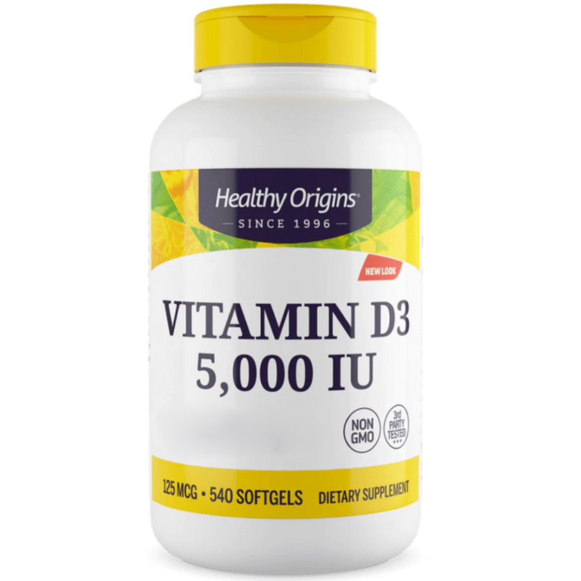 Healthy Origins Vitamin D3 Depot 5.000 IU - 540 Capsule Moi - imagine 2