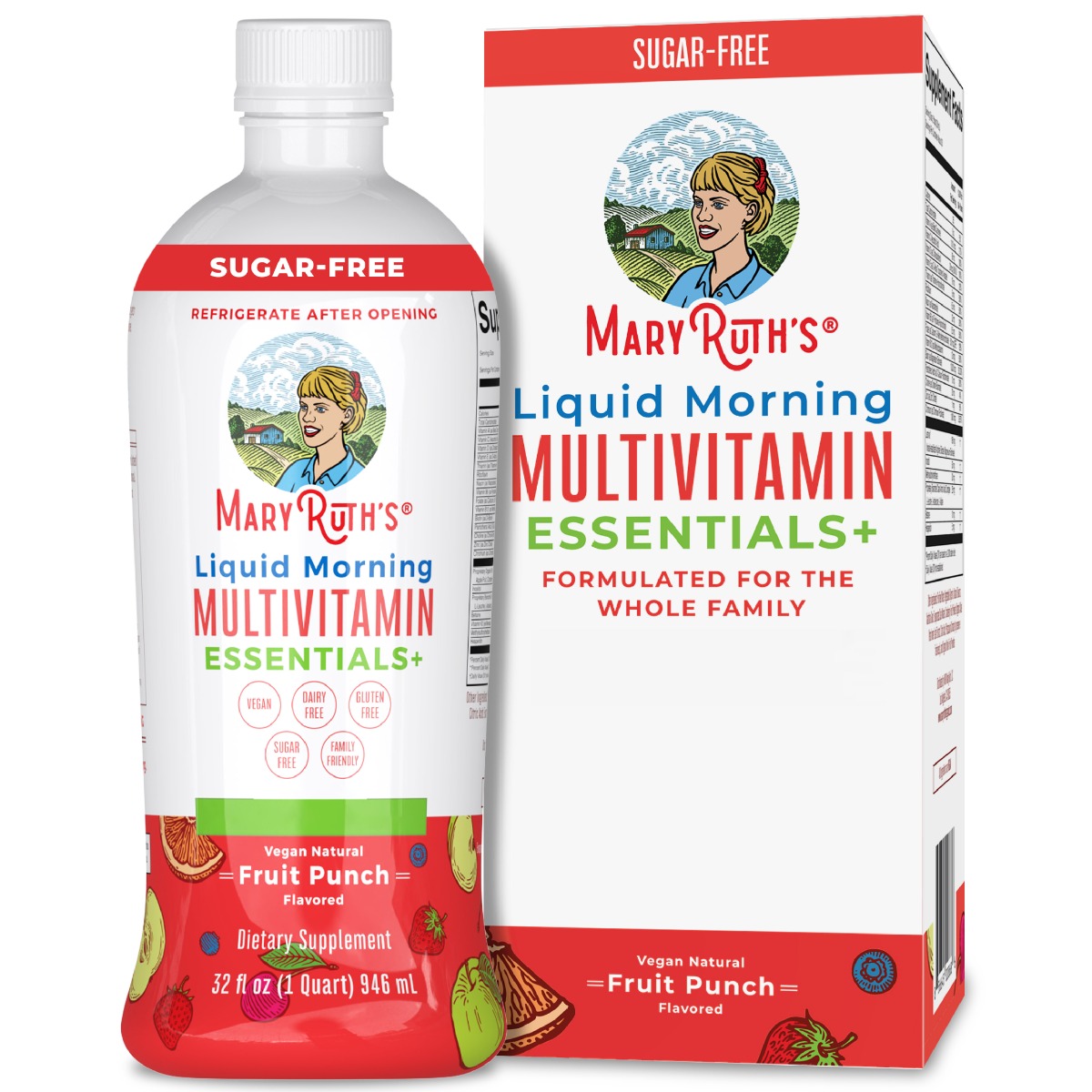 MaryRuth's Multivitamin Lichid cu Aroma de Fruit Punch - 946ml - imagine 2