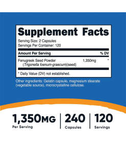 Nutricost Fenugreek 1350 mg (240 Capsules)