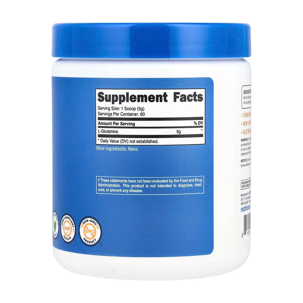 Nutricost Pudră de L-Glutamină – Supliment de 300 g pentru Recuperare și Performanță Musculară - imagine 4