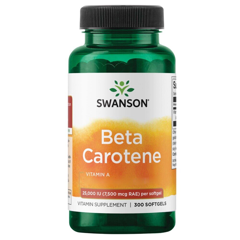 Swanson Beta Carotene 25 000IU (7 500mcg) 300 softgels