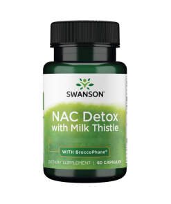 Swanson NAC Detox Depot with Milk Thistle-With Broccophane 60 capsules