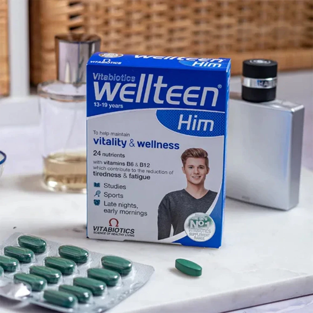 Vitabiotics Wellteen Him - Supliment pentru adolescenți și tineri băieți (30 comprimate) - imagine 4