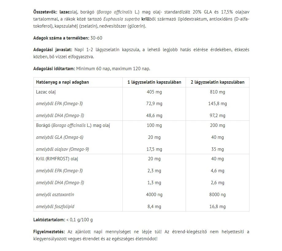 Natur Tanya Omega 3-6-9 Acizi Grași Organici - 60 Capsule Moi - imagine 2