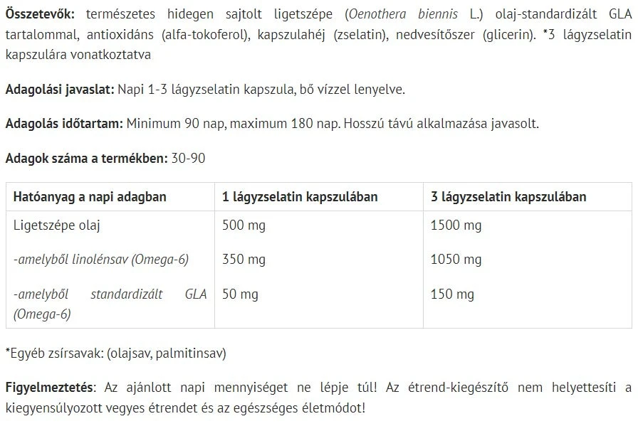 Natur Tanya Ulei de Primulă de Seară Standardizat - 90 Capsule Moi - imagine 2