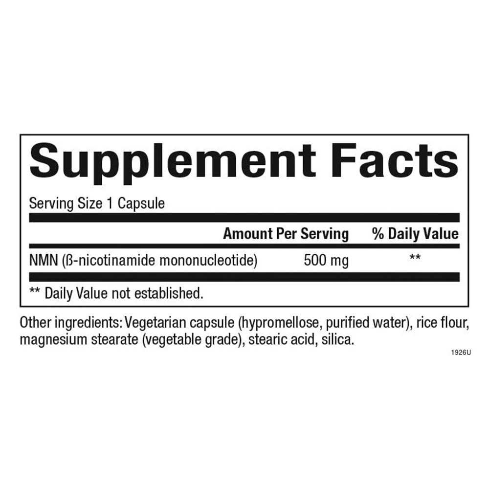 Natural Factors regenerLife NMNSurge NAD+ Boost 500 mg - Susținere Metabolică și Energie Celulară (30 Capsule) - imagine 2