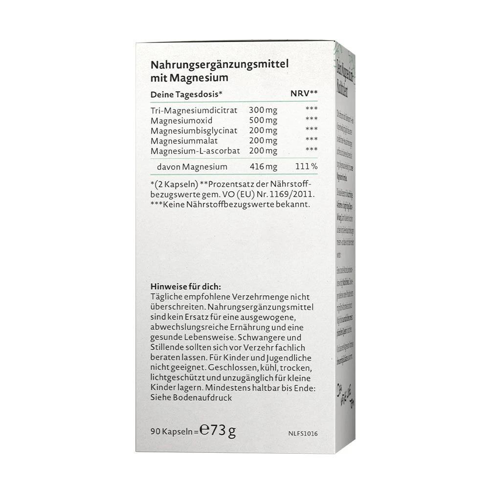 Nature Love Magnesium Komplex - 90 Capsule Vegetale - imagine 2