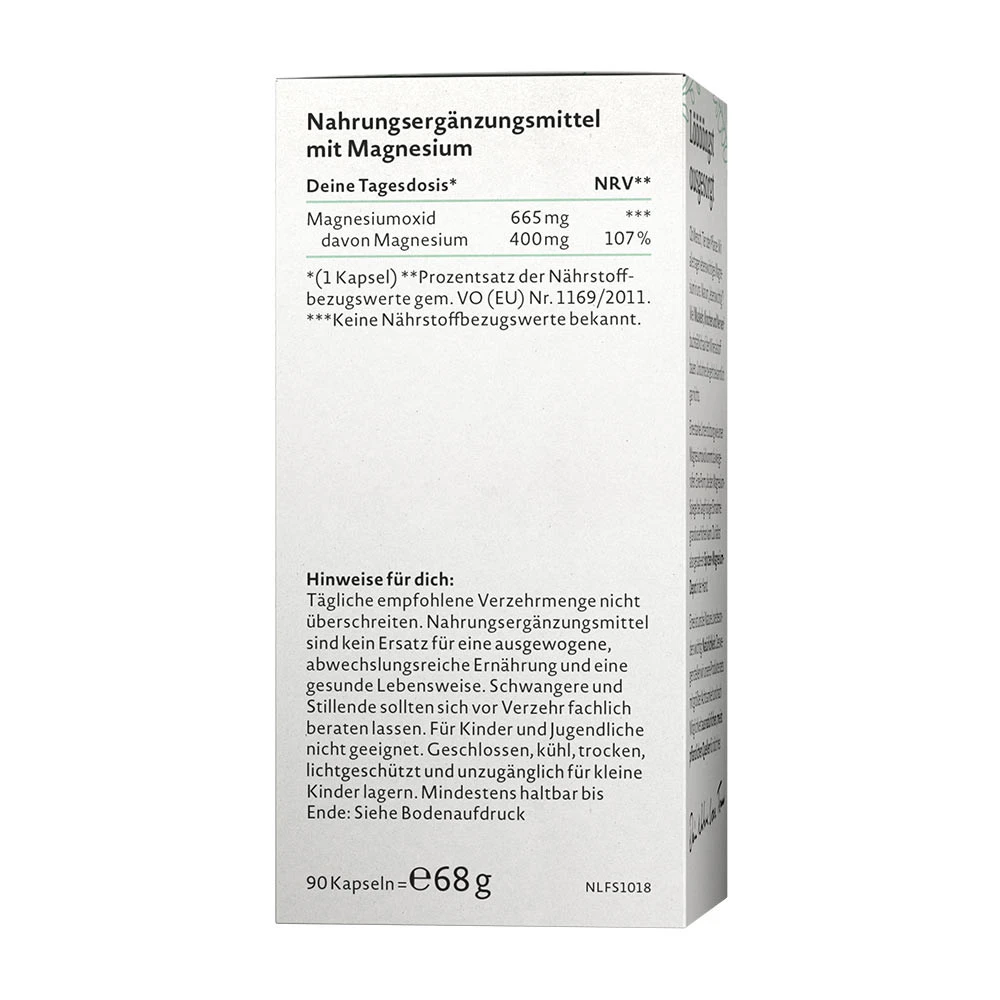 Nature Love Magnesium Oxide - 90 Capsule pentru Susținerea Funcțiilor Normale - imagine 2