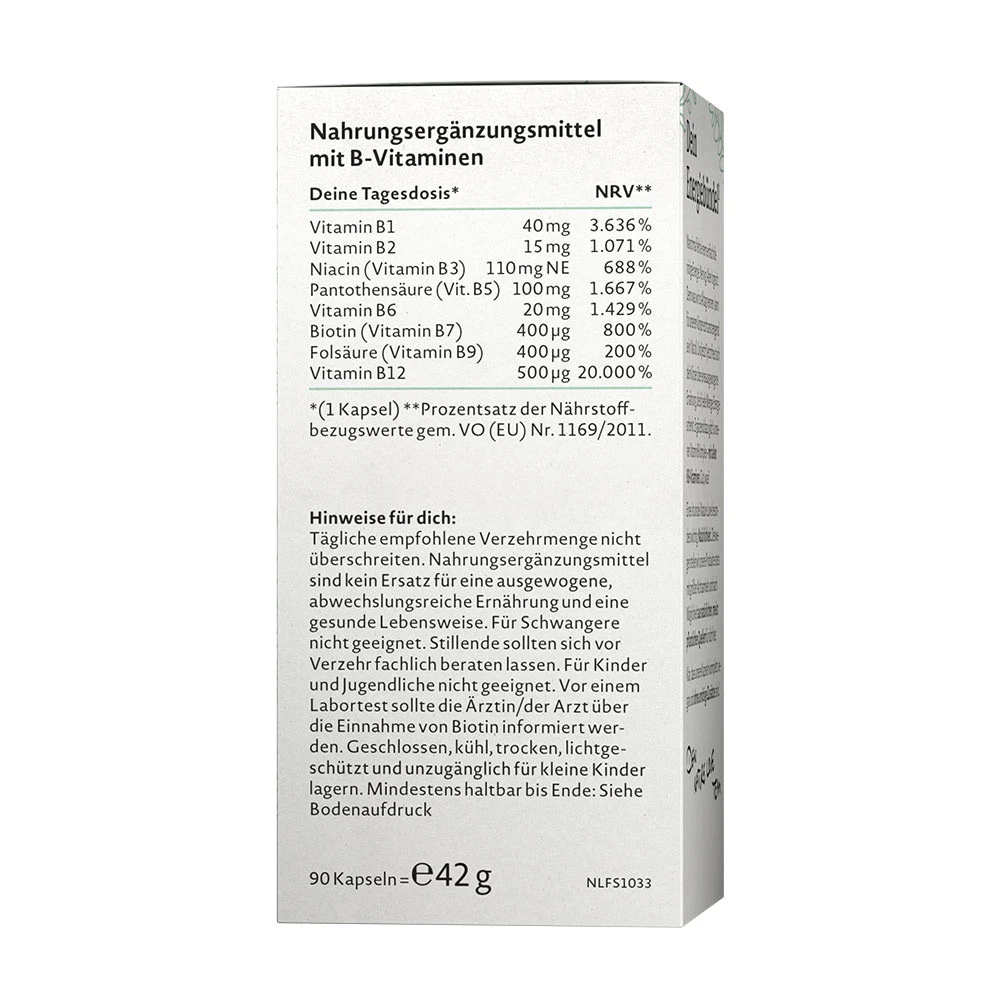 Nature Love Vitamin B Complex – 90 Capsule - imagine 2