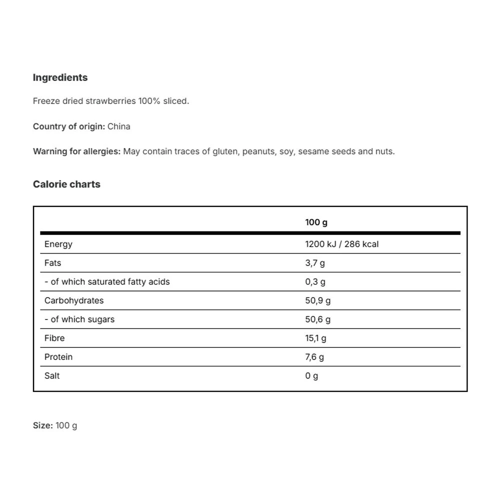 Vilgain Căpșuni Liofilizate (100 g) - Fruct Integral Conservat prin Liofilizare - imagine 2