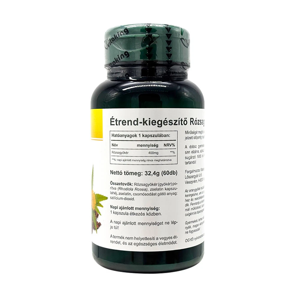 Vitaking Rhodiola Rosea 400mg - 60 Capsule pentru Stres și Vitalitate - imagine 2